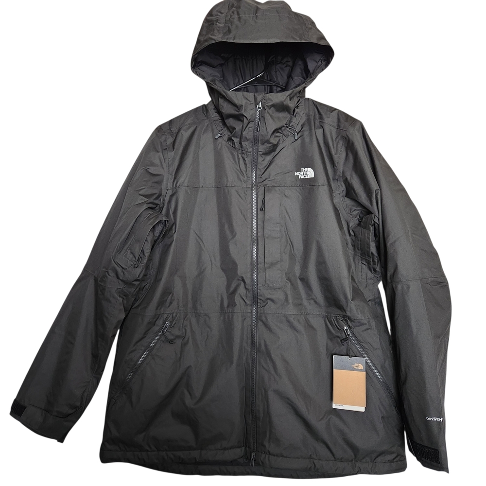 NWT The North Face Freedom Hooded Insulated Snow Jacket Women's XL Black Outdoor